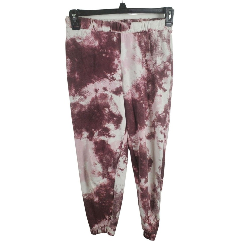 Z By Zella Sweatpants Smalll Womens Red White Elastic Waist High Rise Casual Bot